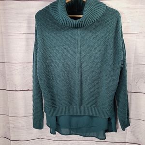 The Limited Deep Green Lined Sweater